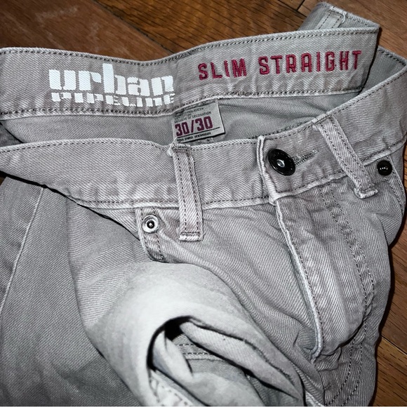 Vintage Men’s urban pipeline 30/30 gray jeans - Picture 2 of 8